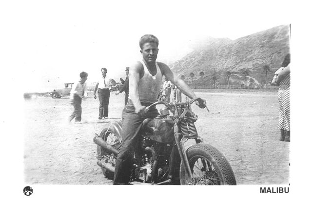Mid '30s VL Bob Job,  California Style Bike, Black Paws MC